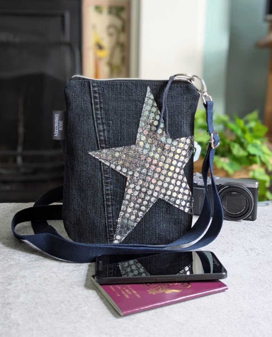 cross body jeans bag